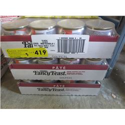 3 Flats of Fancy Feast canned cat food - salmon