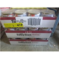 3 Flats of Fancy Feast canned cat food - salmon