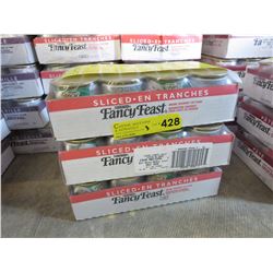 3 Flats of Fancy Feast cat food - sliced turkey
