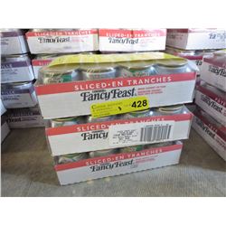 3 Flats of Fancy Feast cat food - sliced turkey