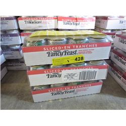 3 Flats of Fancy Feast cat food - sliced turkey