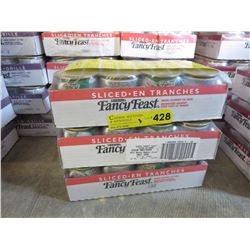3 Flats of Fancy Feast cat food - sliced turkey