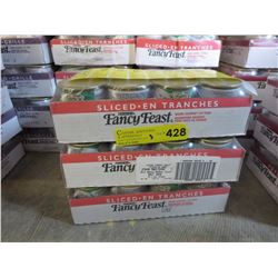 3 Flats of Fancy Feast cat food - sliced turkey