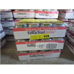 3 Flats of Fancy Feast cat food - sliced turkey