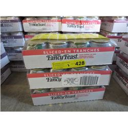 3 Flats of Fancy Feast cat food - sliced turkey