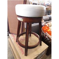 NEW Pair of 24" stools with black leather top