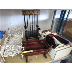 Heirloom doll & mid-size doll furniture