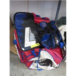 Used hockey gear and bag