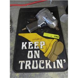 Mud flaps & air drill - used