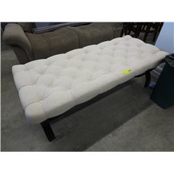 NEW - Upholstered Bench with Button Tufted Top