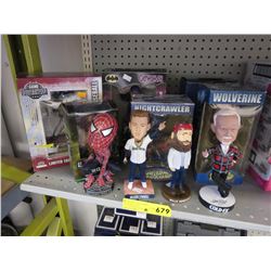 Bobble Heads & other figurines - 10 pieces