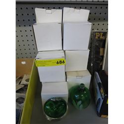 New glass perfume bottles - approximately 15