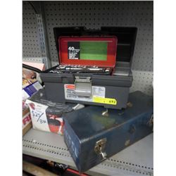 2 Tool boxes and a 50 lb. box of nails