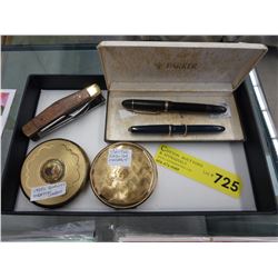 Vintage collectibles - compacts & pens