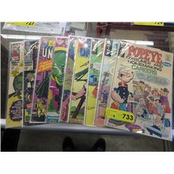 9 Collector comics - 3 Popeye
