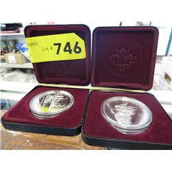 1991 & 1992 Canadian $1 coins