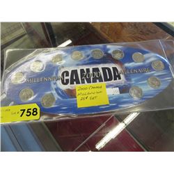 2000 Canadian Millenium quarter set - Months