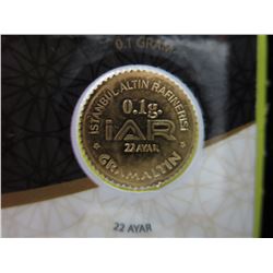 2015 Turkish Government Mint 91.6% Solid Gold coin