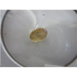 3.05 CT oval cut Yellow Sapphire gemstone