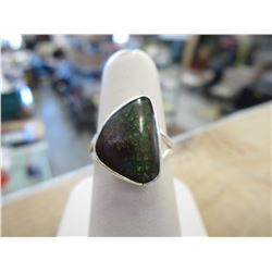 13 Carat Free Form Ammolite Ring