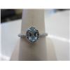 Image 1 : Victorian inspired - Blue Topaz & Diamond ring