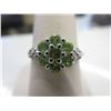 Image 1 : Peridot cluster ring set with 8 Diamonds