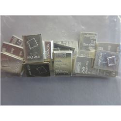 22 x .999 Silver Valcambi Suisse bars