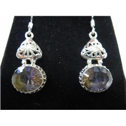 Brand New French Hook  8 Carat Ametrine Earrings