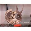 Image 1 : Angel statue & carved wood eagle