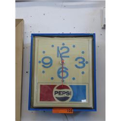 Vintage 1960's Pepsi advertising clock