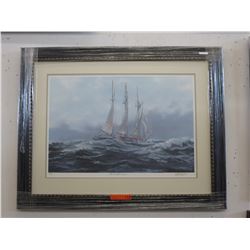 Framed print: "Bad Weather Coming"