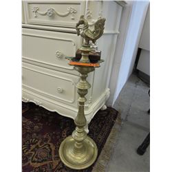 Brass Hindu floor standing ashtray