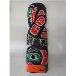 First Nations wood carving by R. Krawchuk