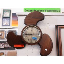 Vintage Carrington propeller shaped wall clock