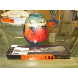 Mexican pottery vase signed "Martinez"