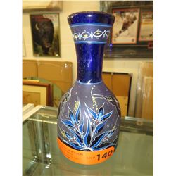 Hand blown vintage Murano Italian cobalt blue vase