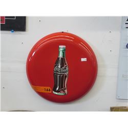 12" dia. metal Coca-Coca button