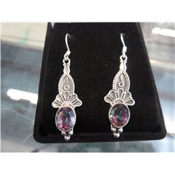 New - 6 CT Mystic Topaz earrings
