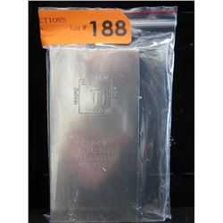 US Mint .999 Titanium bullion 1 lb. investor's bar