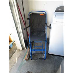Metal rolling hospital chair