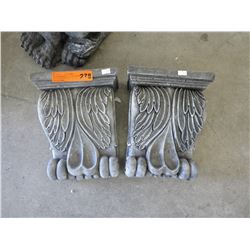 2 Concrete sconces