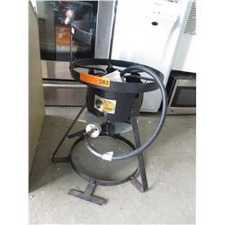 Portable propane cooker.