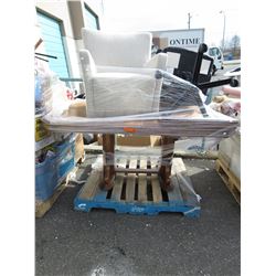 Skid of furniture - table & chairs