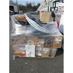 Skid of boxes of telecommunications cable & wire