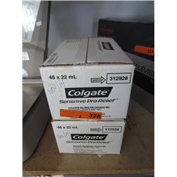2 Cases of Colgate travel size toothpaste