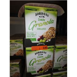 2 Cases Jordan Organic Granola