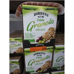 2 Cases Jordan Organic Granola