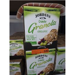 2 Cases Jordan Organic Granola