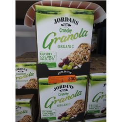 2 Cases Jordan Organic Granola