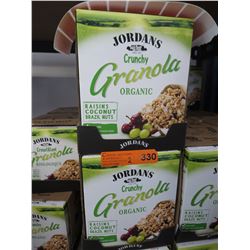 2 Cases Jordan Organic Granola